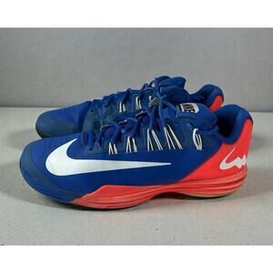 Nike Lunar Ballistec Tennis Sneakers Men's 11.5 Shoes 631653-416 Royal Blue Rafa